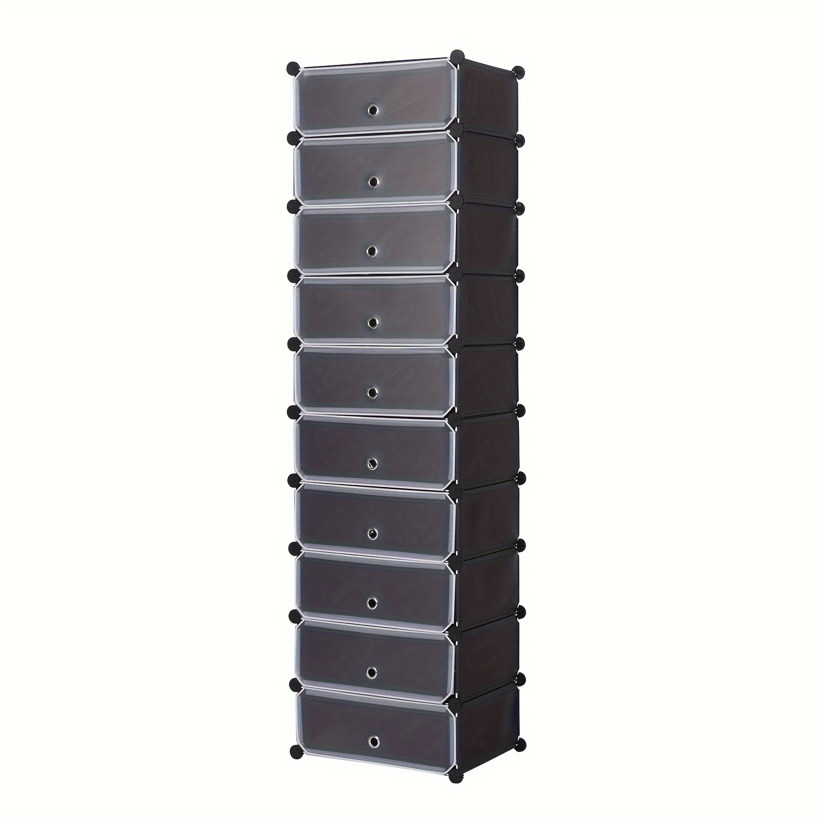 Image of 10-tier Shoe Rack Organizer, Shoe Cabinet, Large Capacity Storage For Shoes And Boots, Suitable For Entryway, Closet, Home, And Dorm Use, Shoe Storage Organizer, Practical Rack
