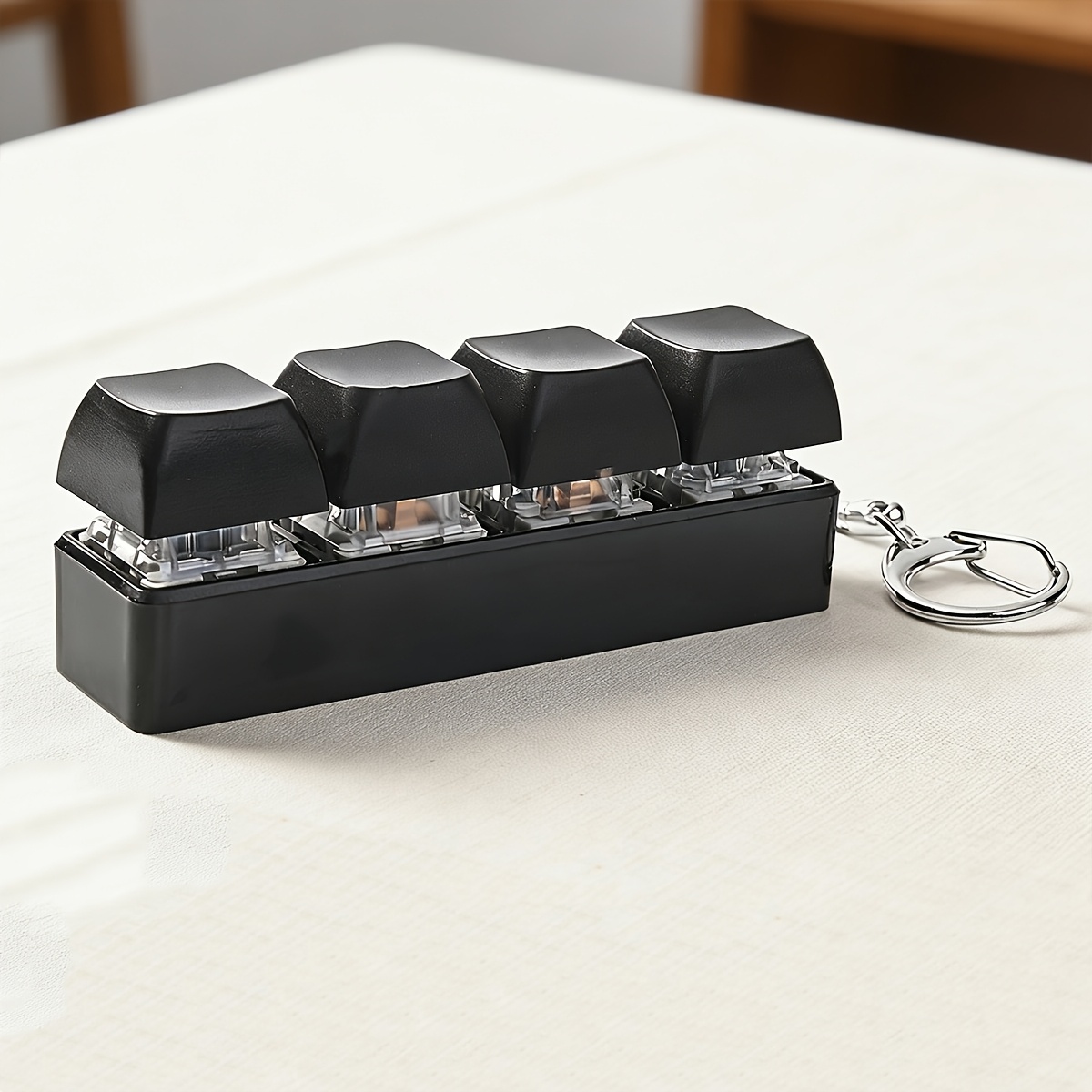 TEMU Llavero antiestrés de 1 presión, relaja tu y cuerpo, mejora la concentración, color aleatorio, regalo ideal para fiestas y festivos, regalo de