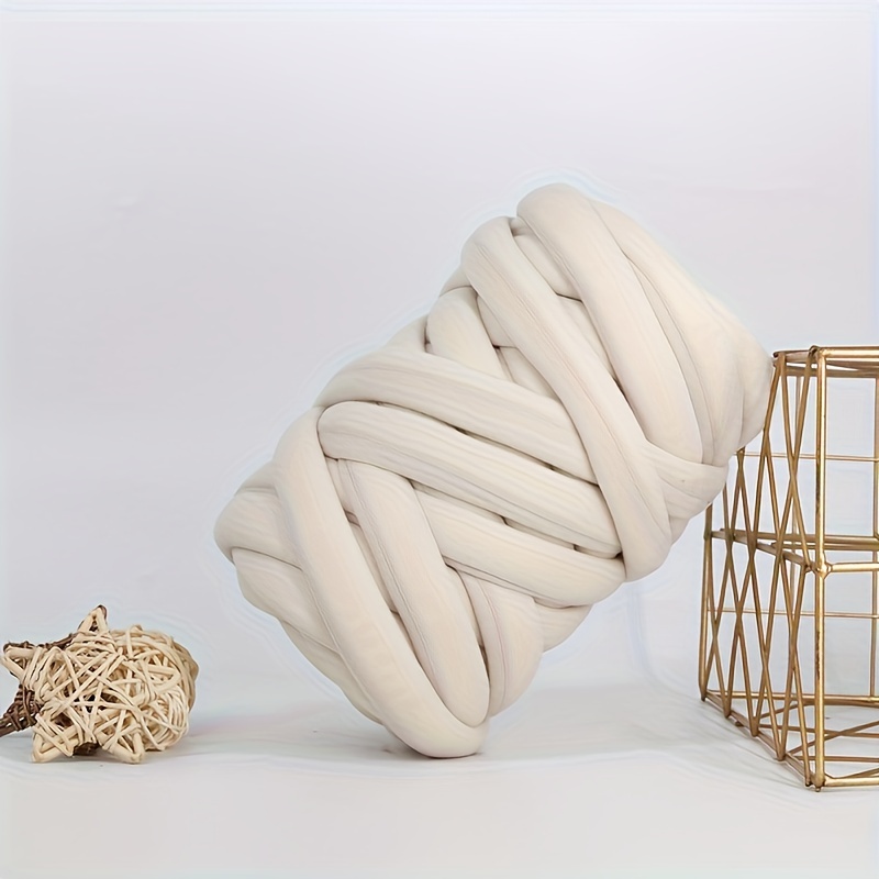 Image of 1pc 500g Icelandic Extra-thick Hand-knitted Cotton Canvas Filled Cotton Rug Bag Hand-knitting Yarn