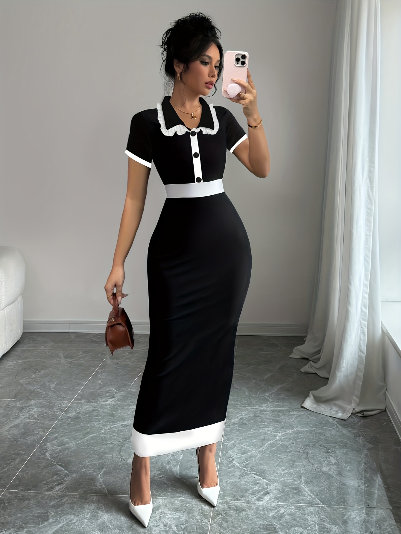 black cinching elegant - Temu