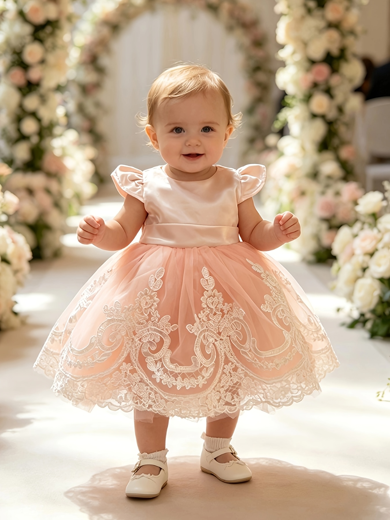 baby girl birthday dress Edvintorg 6M-4Y Bubble Sleeve for 2025 Little Girls Bowknot Flower Princess Party Skirt Dresses Toddler Adorable Pageant Dress Vestido 5YPerfect for first birthdays A beautiful 1st birthday session