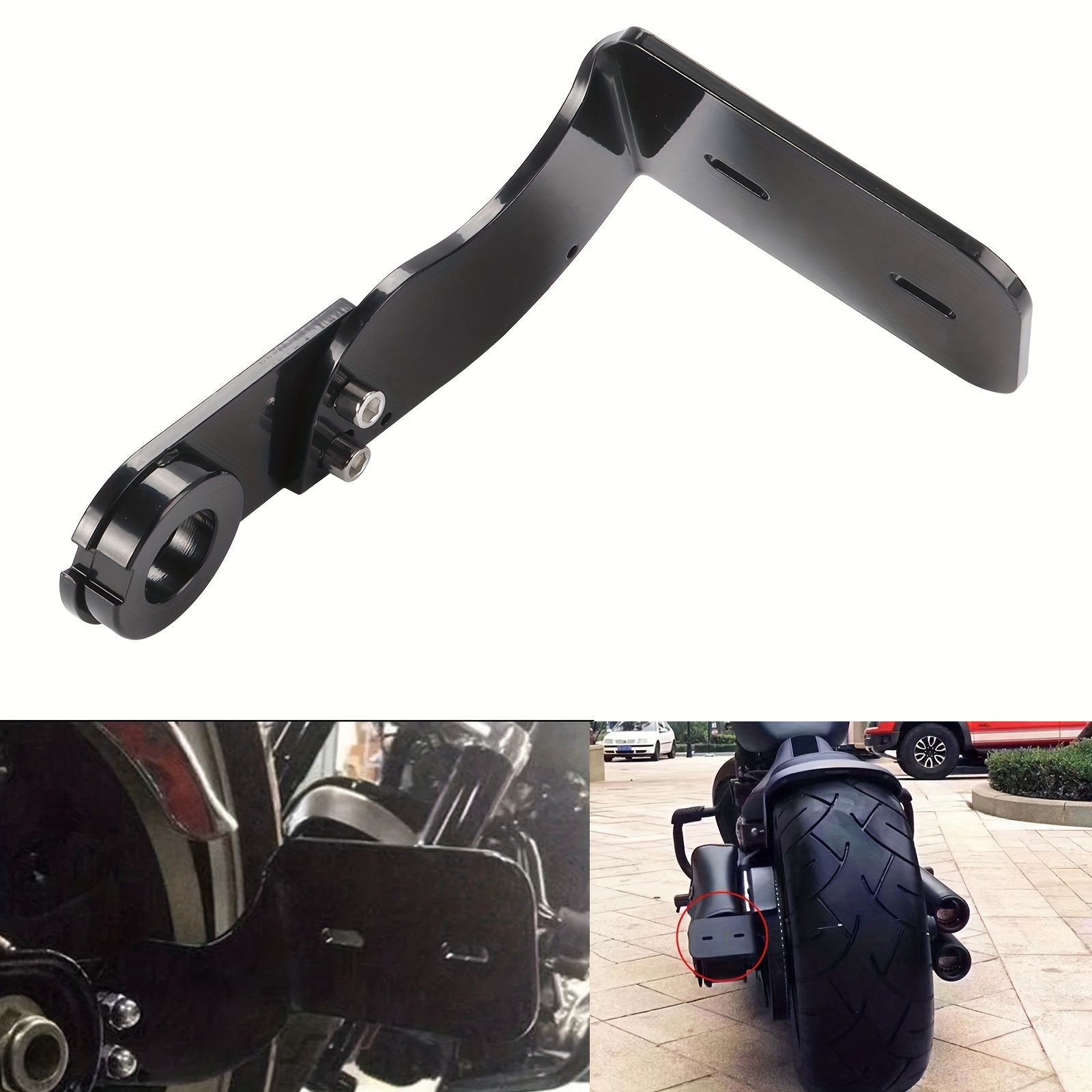 black polished   mount license plate holder for 2018 2022       motorbike accessory details 0