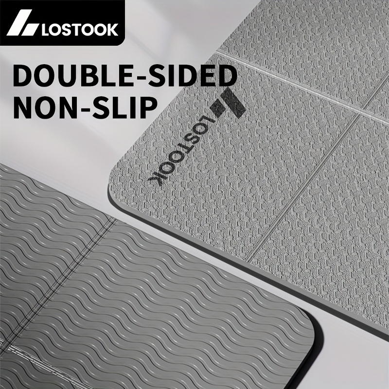 The Lostook Foldable Yoga Mat Made of TPE Is Non-Slip And Waterproof, Suitable for Yoga, Pilates, And Fitness Training