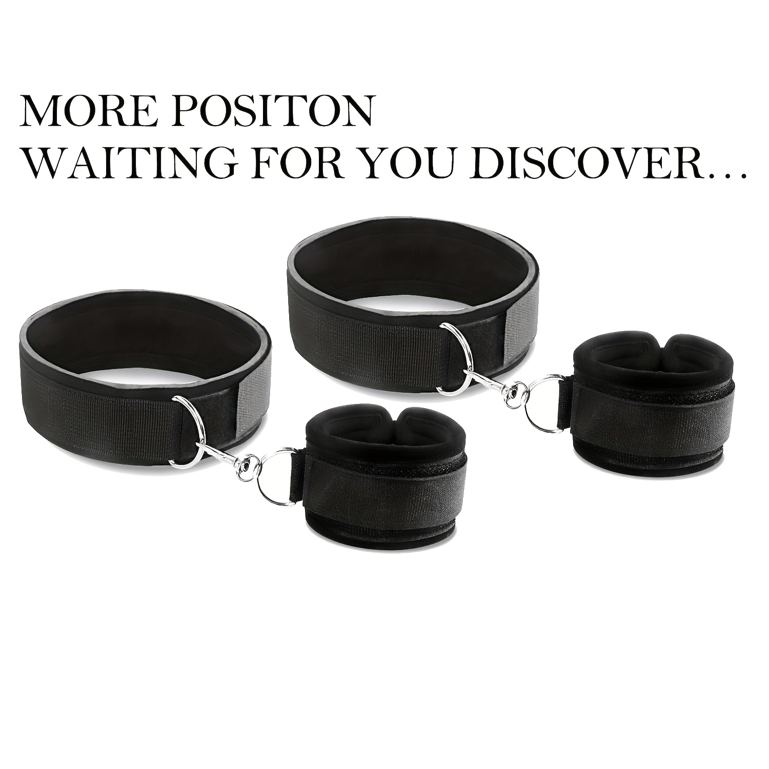* * Restraints Kit Adult * Toys for Women * Restraints Kit Thigh Wrist  Restraints with Blindfold Adjustable * Set Adult * Toys &Games
