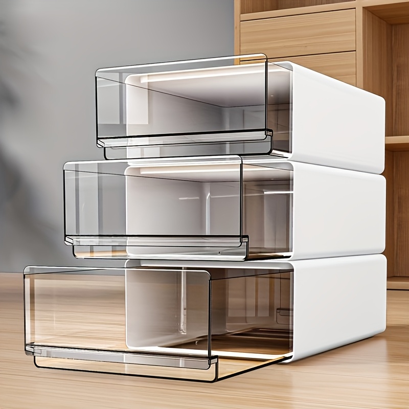 stackable desktop storage box file sorter small drawer desk storage box translucent small plastic drawer cabinet for home office crafts hair additions jewelry storage box plastic stackable drawers desk drawer organizer for home storage