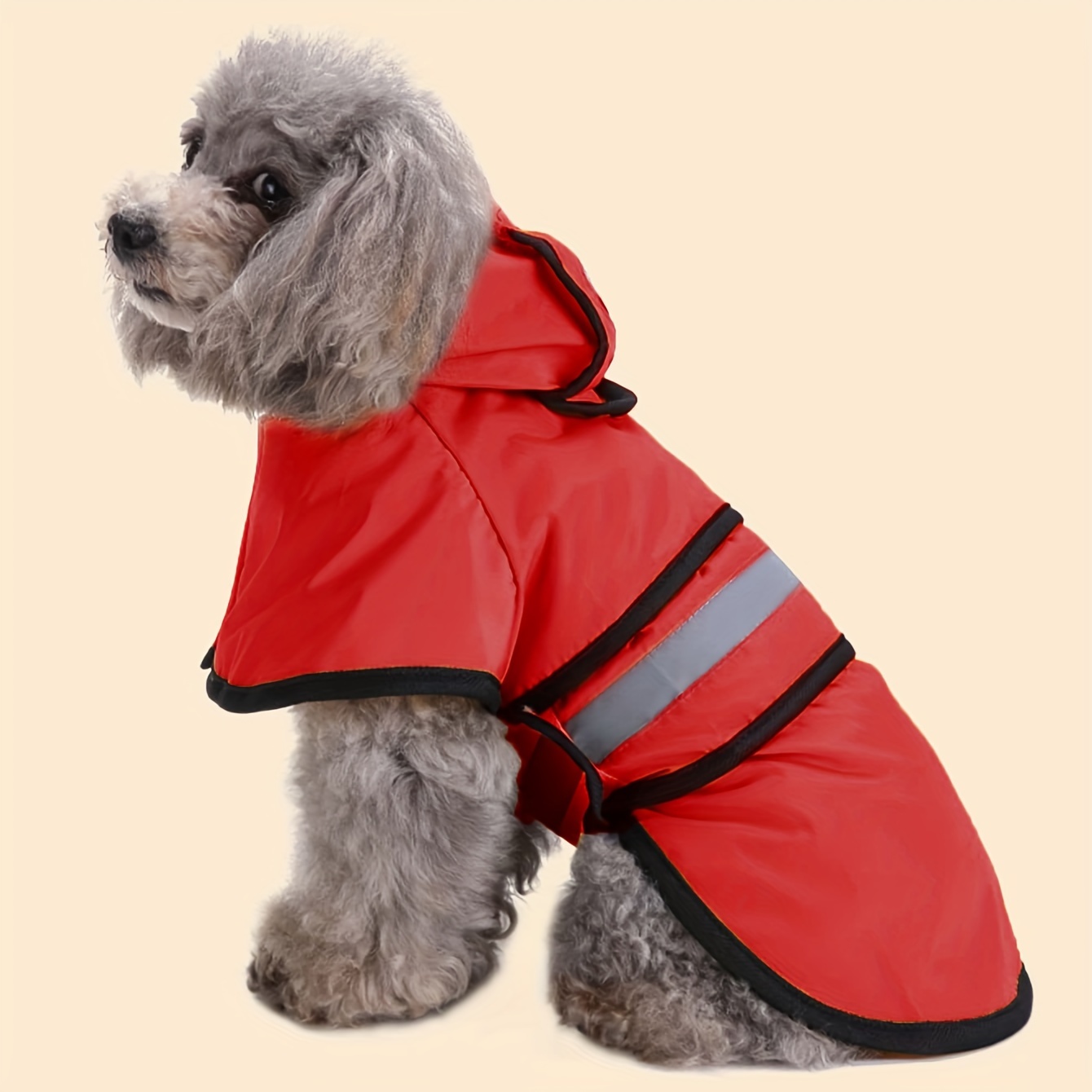 Pet raincoat, adjustable dog raincoat, thin and suitable for all seasons, with excellent waterproof performance. Available in 3 colors: yellow, blue and red. Complete sizes: XS, S, M, L, XL, 2XL, 3XL, 4XL. Suitable for all dog breeds.