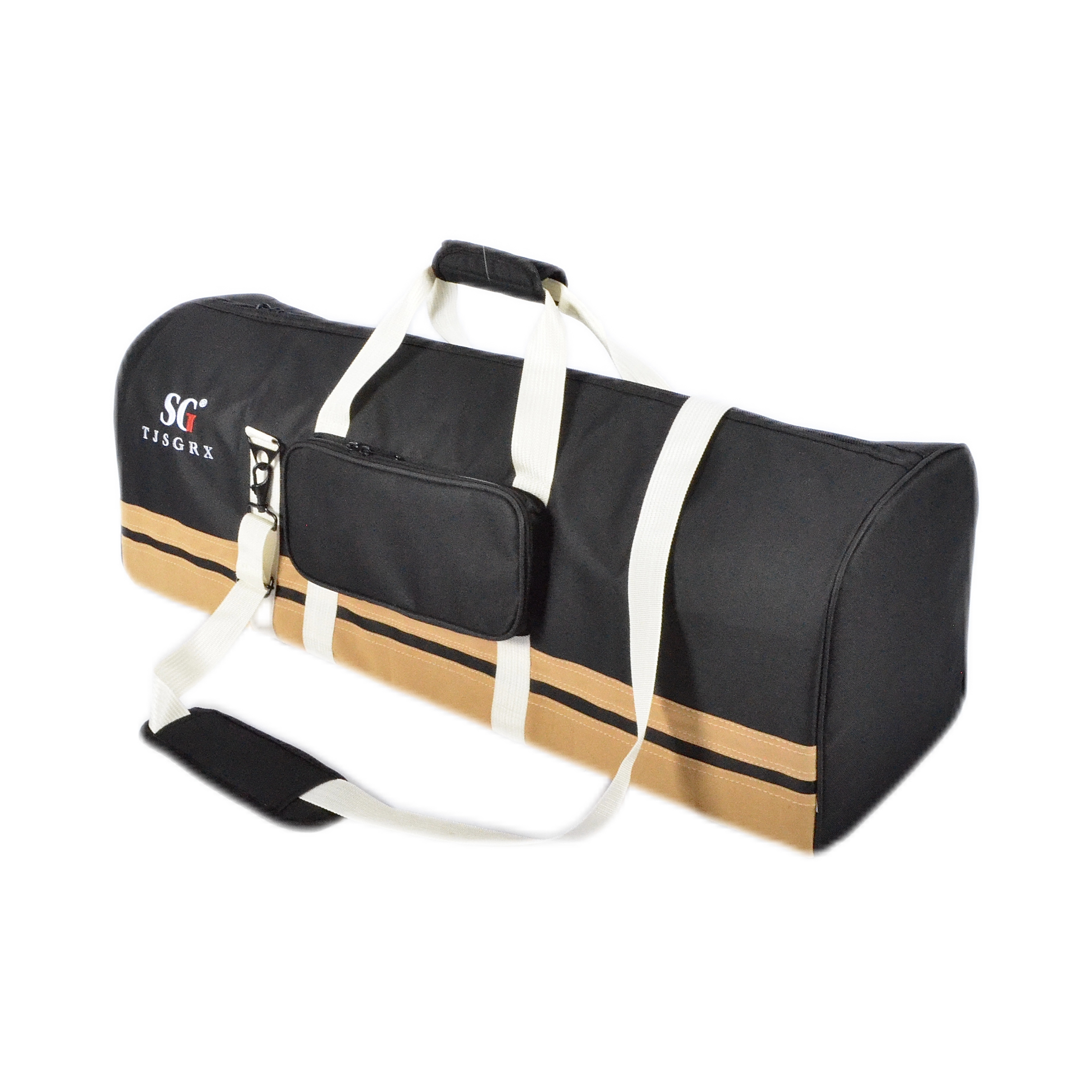 TEMU Drum Hardware Bag - Heavy-duty 600d Oxford Fabric W/ Multiple Compartments, Padded Protection For Drum Stands & Cymbals - /blue/black, Drum