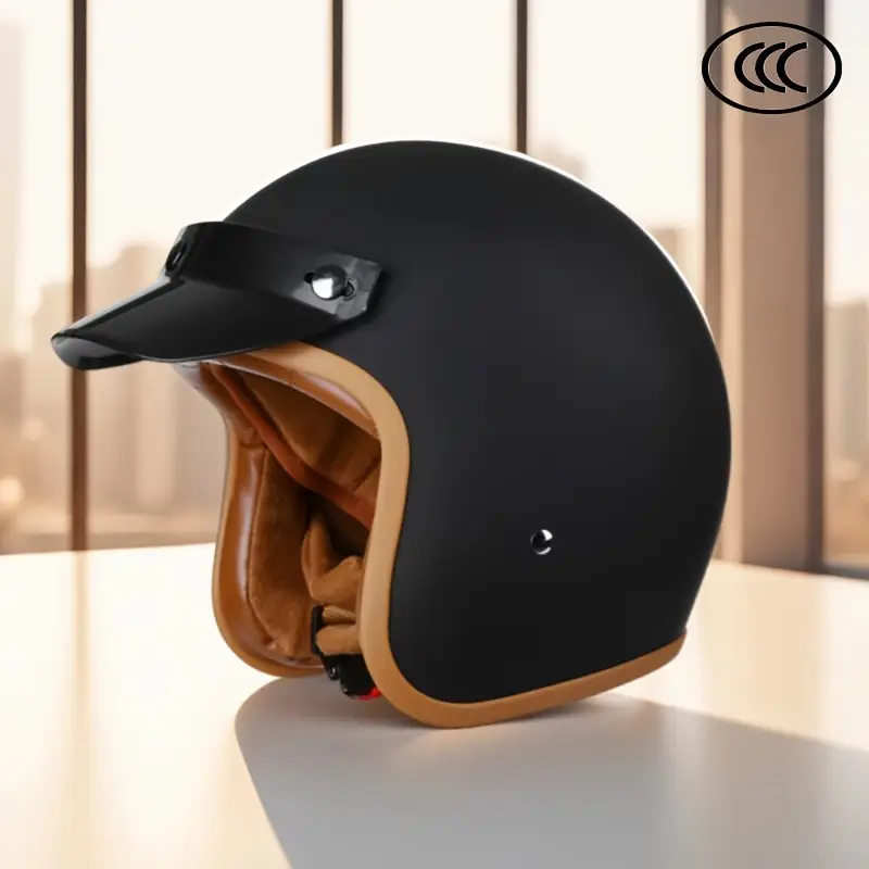 flat bill cap motorcycle helmet CFZWJ DOT Certified Adults Baseball for Men Women, Retro Motorcycle Half Helmet for Scooter Moped and Street Cruiser Jet Style Skull Cap Helmet : Automotive MicroLid Curve Charcoal Baseball Motorcycle