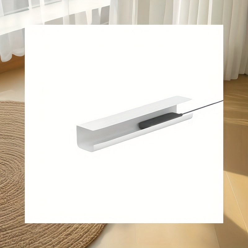 Cable Management Tray - Durable Plastic For Computer Desks With (), Channel & Scratch-free Interior | Organization Solution