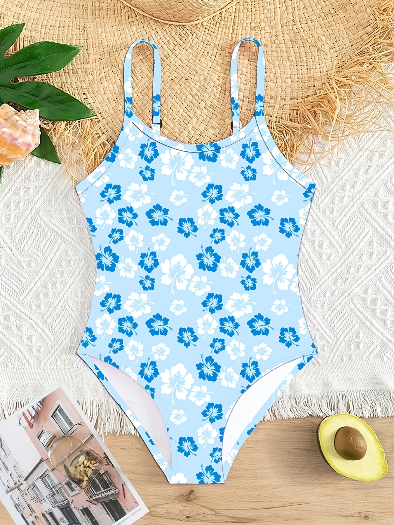 Meisje 12 Jaar Bikini UV Meisjes Badpak Blauw Panterprint Swim