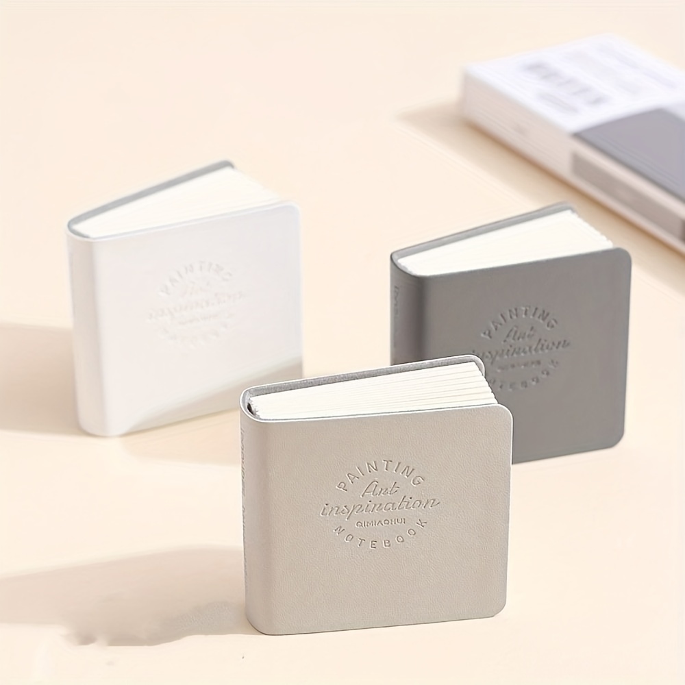 TEMU 3-pack Miniature Paint Book Inspiration Notebooks, Creative Decompression Sketchbooks, Portable Blank Drawing Pads