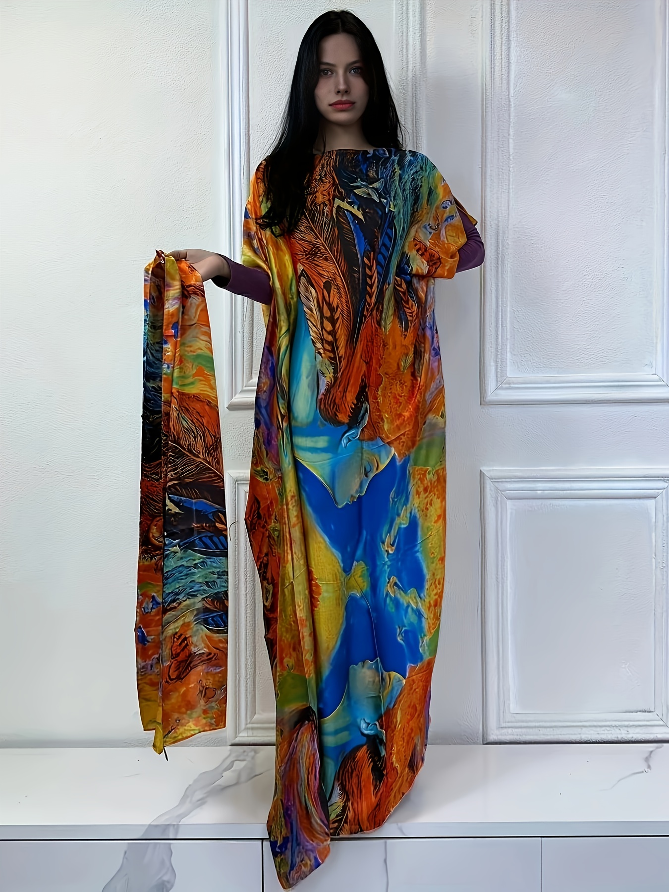 beach dresses 2024 African Dress Printed Cocktail Party Wear Kaftan For Beach Wear