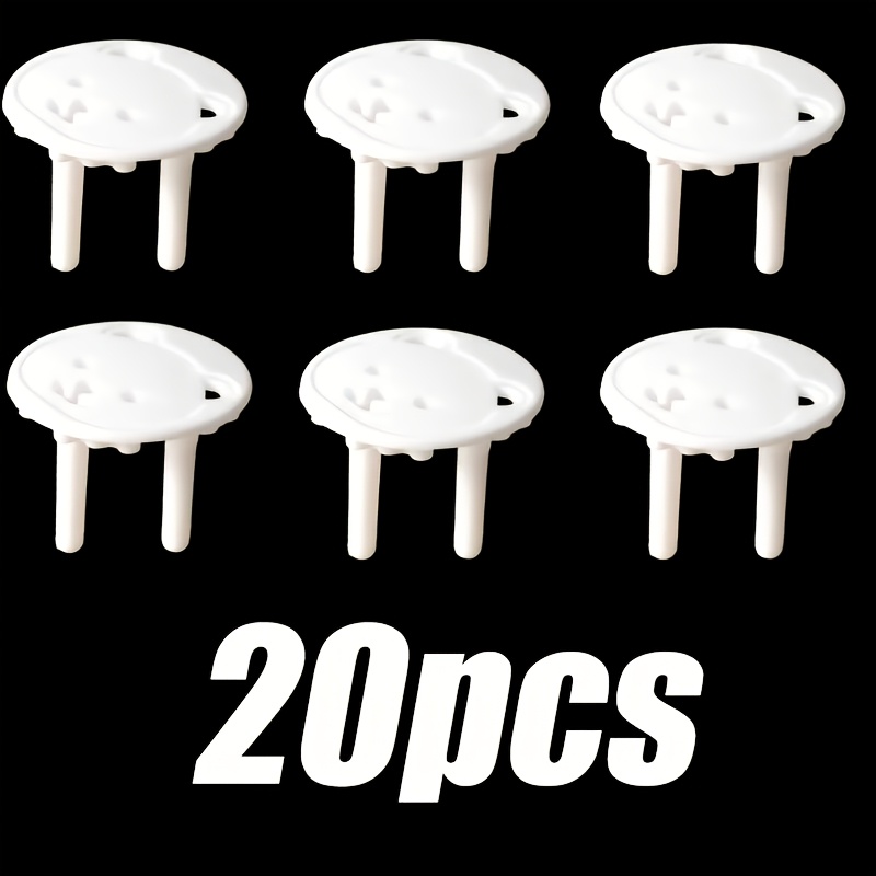 20 Eu Standard Bear-shaped Covers, European Style Socket Protectors, Anti-electric Shock Products For Infants And Toddlers, And Household Safety Plug Protectors