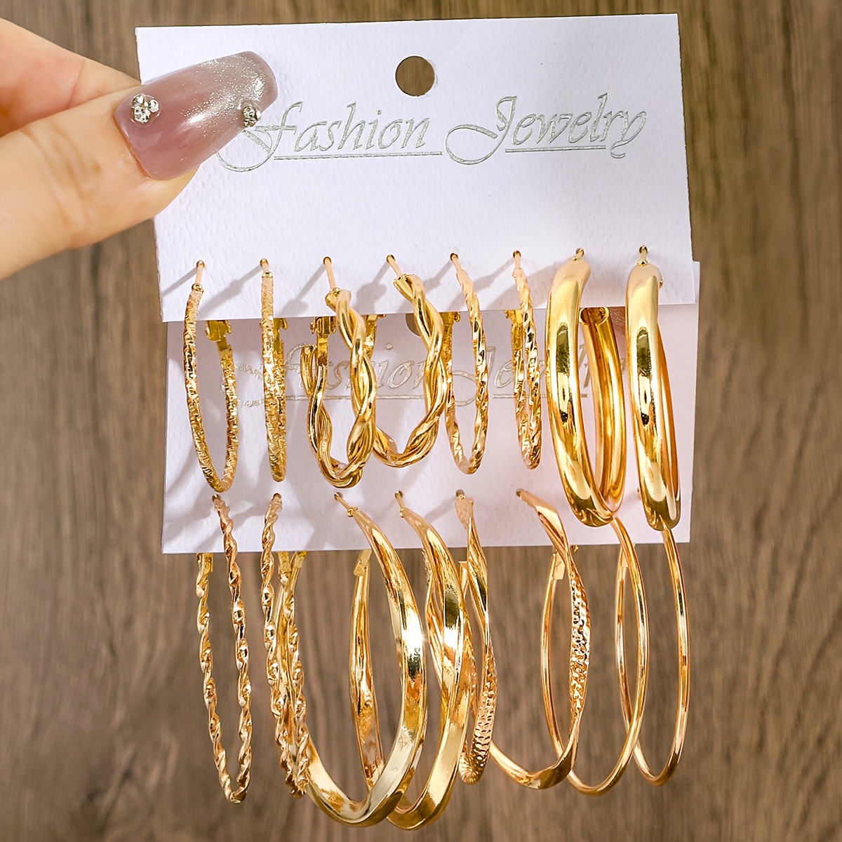 E-shop 16er Set Minimalistische Kreis-Hoops für Damen, Lässige Alltags-Schmuckstücke