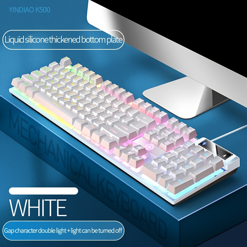 

Universal Gaming Keyboard Usb Wired Keyboard, Luminous Keyboard For Computer Laptop Notebook Easter Gift
