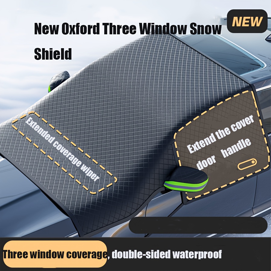 

Enlarged And Lengthened Oxford Cloth Car Sunshade Winter Lengthened Enlarged Thickened Sunshade Front Windshield Frost And Freeze Protection