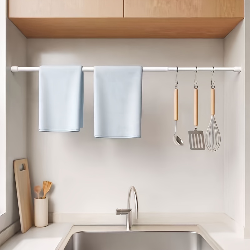 Telescopic Shower Curtain Rod, No-Drill Retractable Rod for Multi-Purpose Use