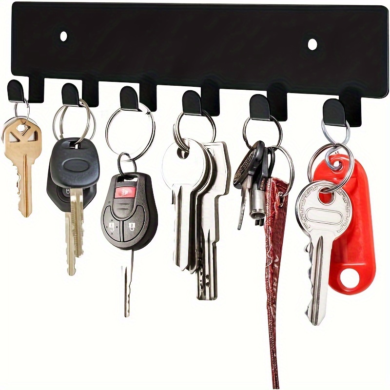 

Easy-install 6- Metal Key Rack - Wall-mounted Organizer For Entryway, Powder-coated , Key Hanger Wall