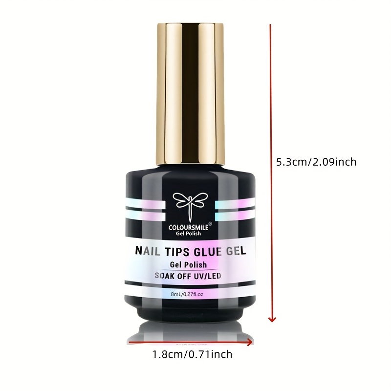 /led Cured Nail Suitable For Acrylic Nails, Press On Nails & Gel Polish - Liquid, Soak Off False Nail Tips, For Diy Nail For &
