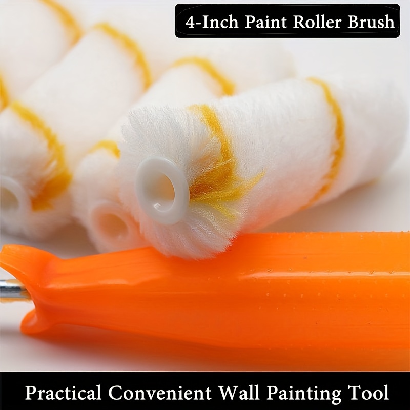 Mini Paint Roller Brush Set Non shedding Microfiber Roller Temu
