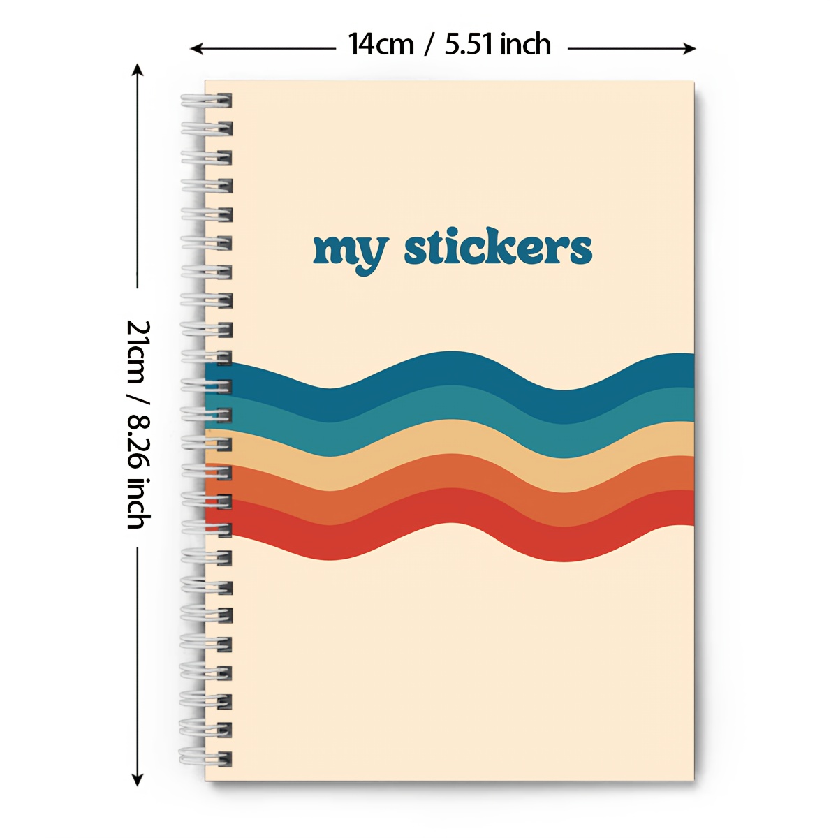 TEMU 1pc Sticker Collection Book, 60 Pages Reusable Sticker Storage Book, A5 Blank Sticker Album For Sticker Enthusiasts, Best Gift For Planners