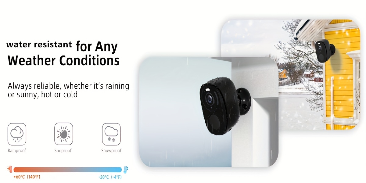 2 Pack (White + Black) Security Camera Wireless Outdoor, FHD 3MP Night Vision with Spotlight, Wire-Free 4000Mah Battery Powered, Human Detection, PIR Human Detection, 2-Way Talk, SD Card/Cloud Storage Three Days of Free Cloud Storage