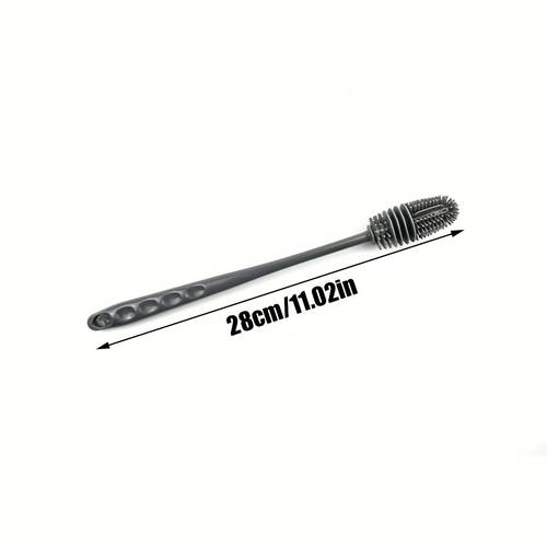 a versatile long handled cleaning brush designed for scrubbing cups this manual plastic brush allows for cleaning of part of