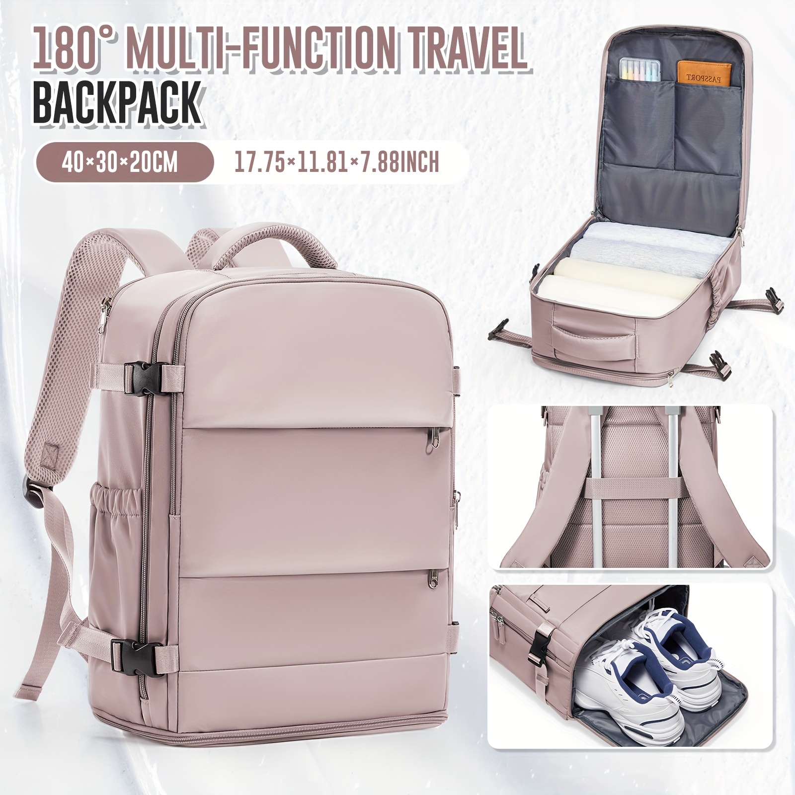 TEMU [keychain Set] Ryanair Cabin Bags Underseat, Travel Backpack , Travel Rucksack, Travel Essentials, Hand Luggage Backpack, Cabin Bags 40x30x20