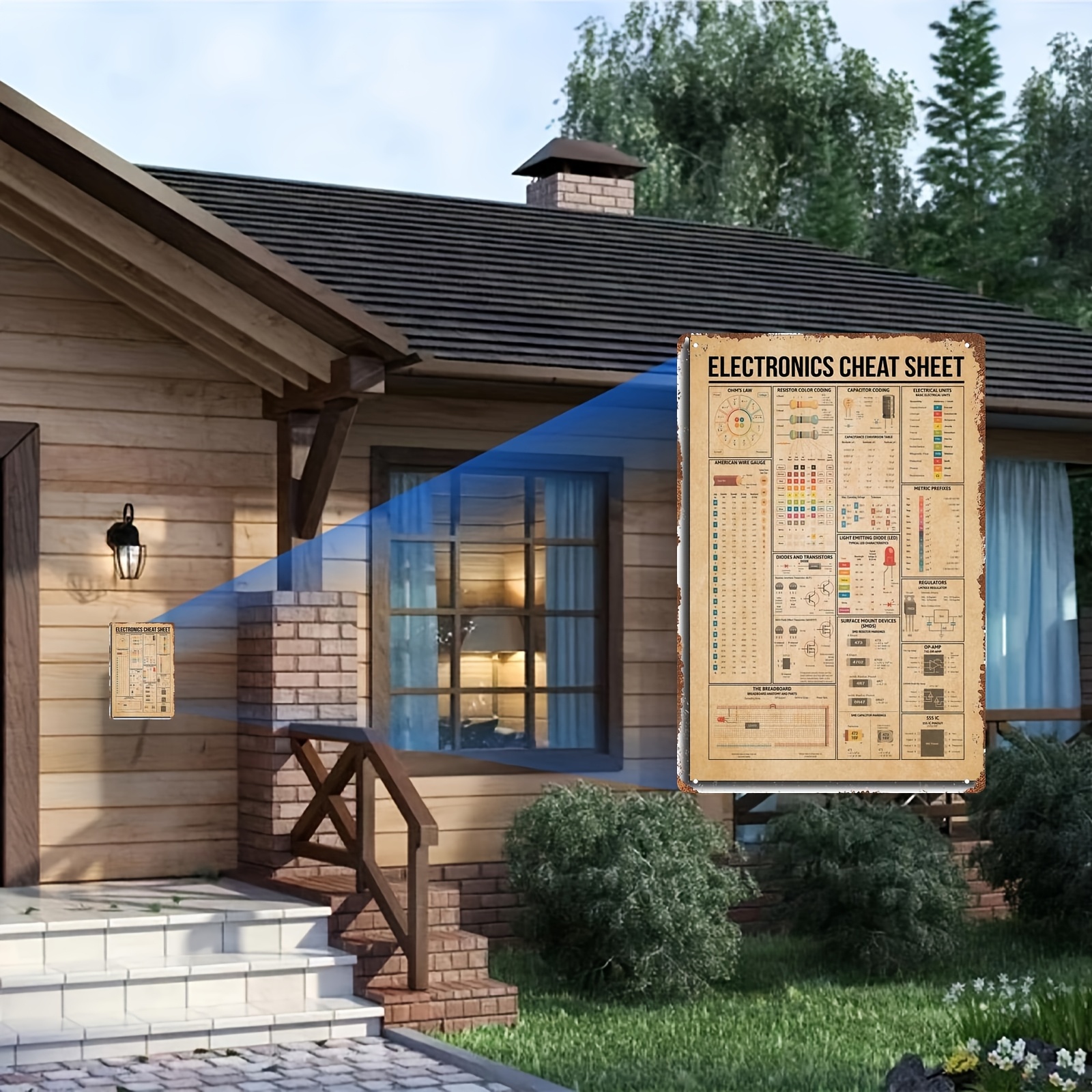 Tableau D'apprentissage Scientifique En Métal - Décoration