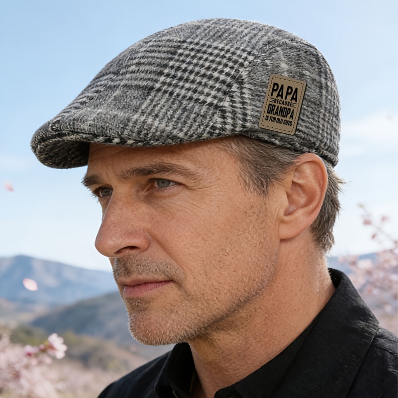 TEMU Gorro de reportero otoño invierno para exteriores, gorra de béisbol, moderno, a , , versátil, estilo , boina casual