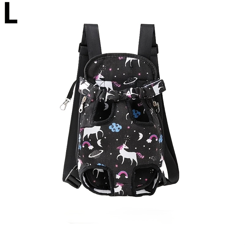 TEMU 1pc Four-legged With Chest Strap, Portable Foldable Travel Transport Bag For Dogs And Cats. Suitable For Small To Medium-sized Dogs, Cats,