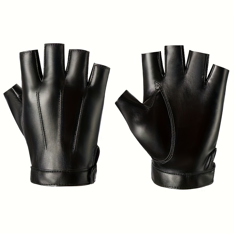 TEMU Fingerless Driving Gloves - Durable, Enhanced & For Outdoor Sports & Halloween Costumes