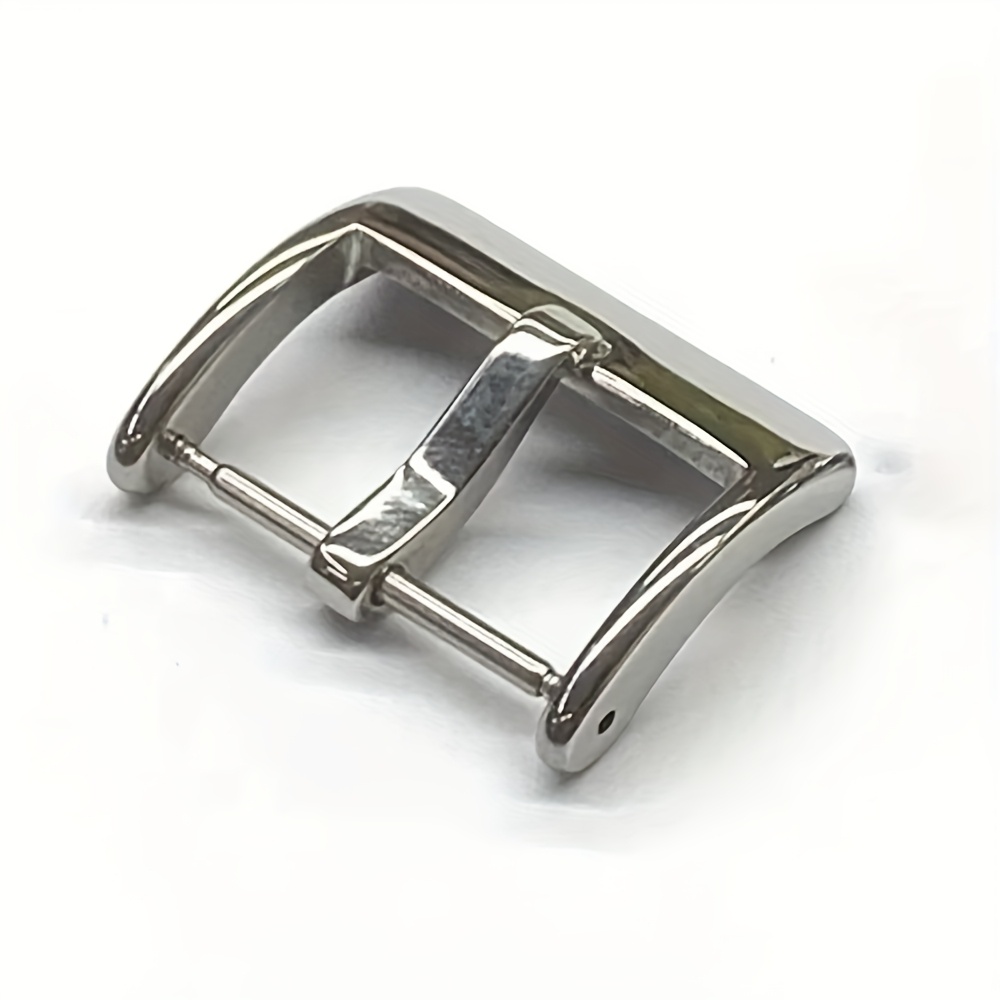 TEMU Cinturino per orologio in acciaio inossidabile con chiusura opaca, disponibile nelle misure 16, 18, 20, 22 e 24 mm, con e fibbia in metallo.