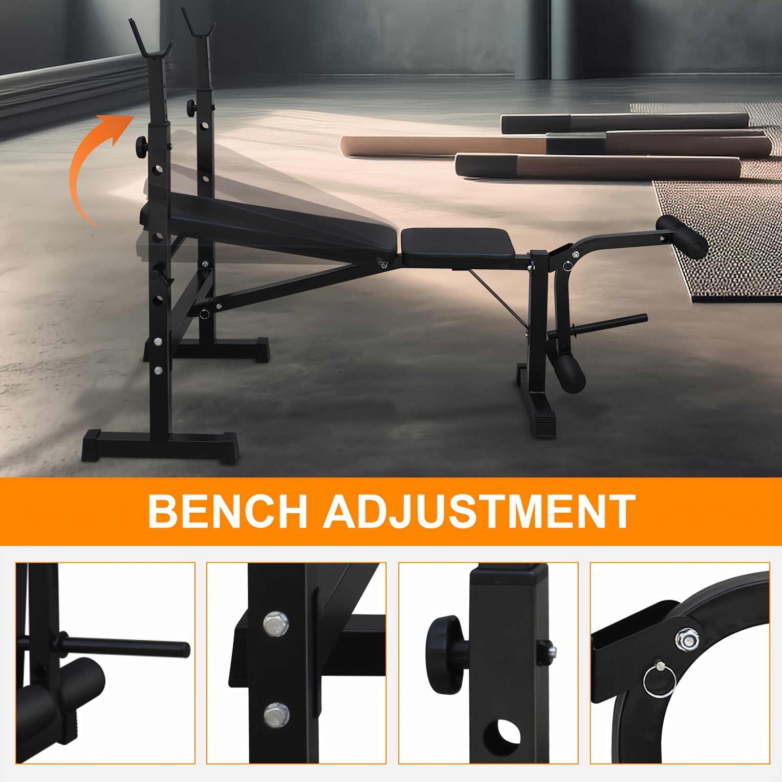 squat rack everfit in weight bench