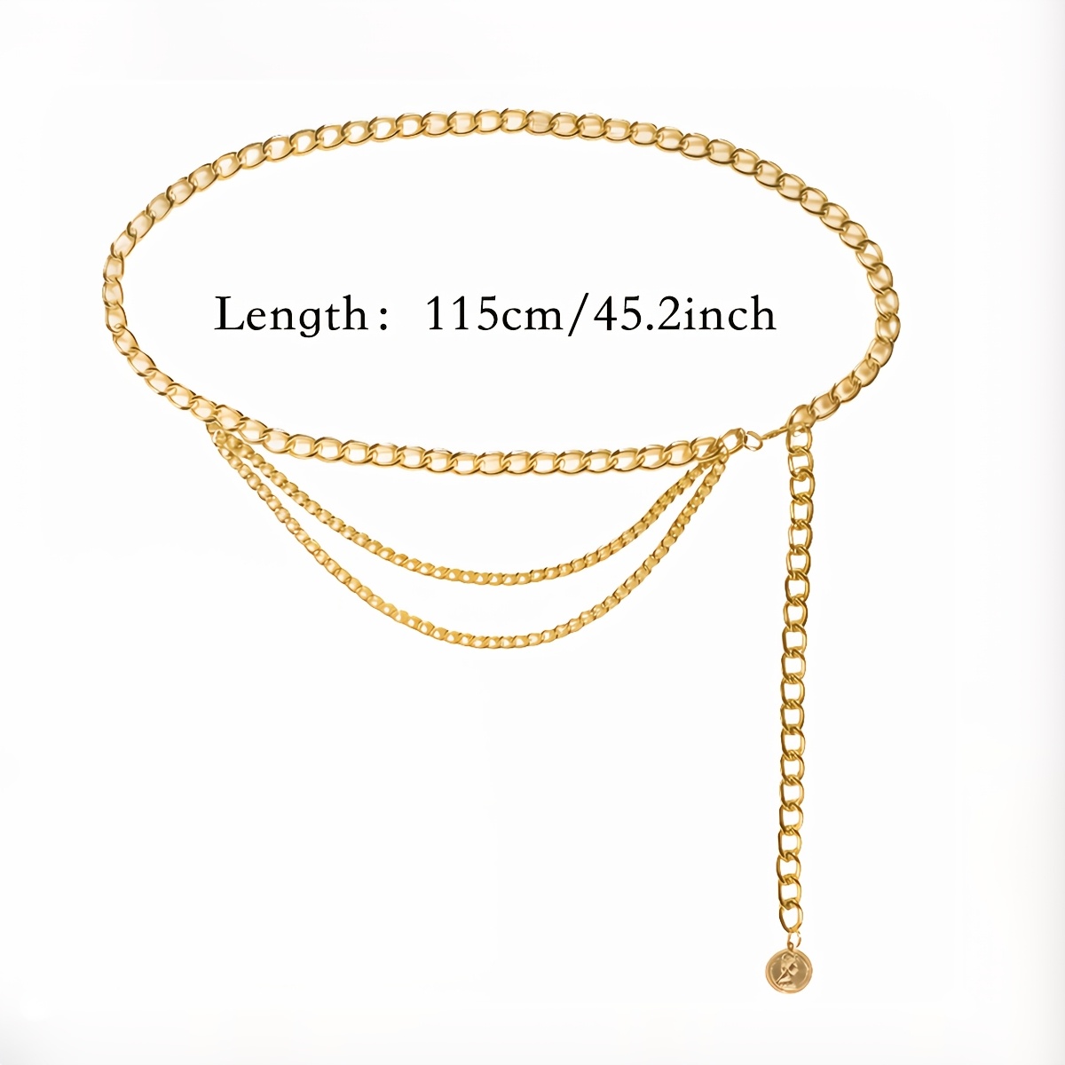Bohemian Tassel Adjustable Decorative Belt With European And Embossed Coin Design
