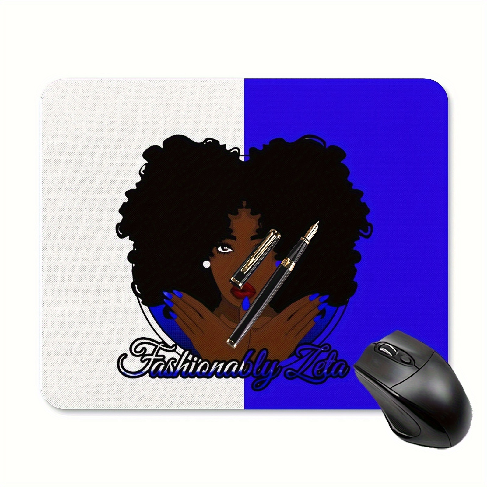 

Sorority- Mouse Pad - Non-slip Rubber Base, Rectangular Design For Women And Girls, Office Computers & Laptops, 9.5x7.9 Inches