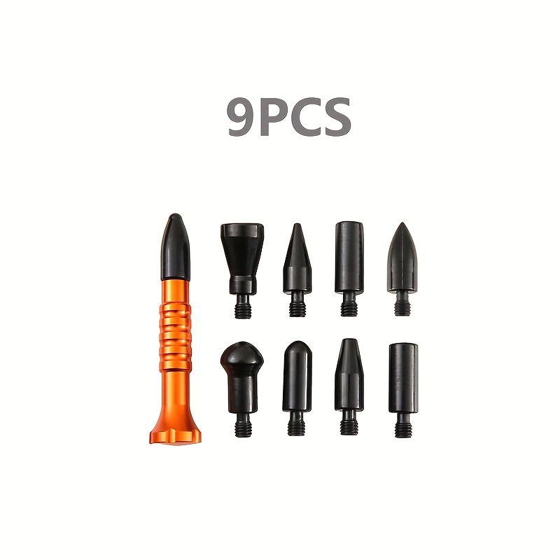 TEMU Car Body Paintless Repair Tool Rubber Hammer Leveling Pen Protruding Points Leveling Elasticity Car Dents Shaping