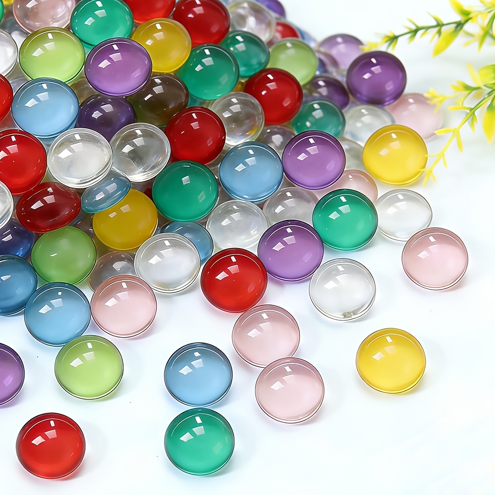 Image of 63 Acrylic Flat Bottom Landscaping Pebbles Are Suitable For Weddings, Parties, Crafts, Home Decoration, Table Decoration, Vase Fillers, Photo Props, Fish Tank Fillers, Teaching Supplies, Sensory Boxes