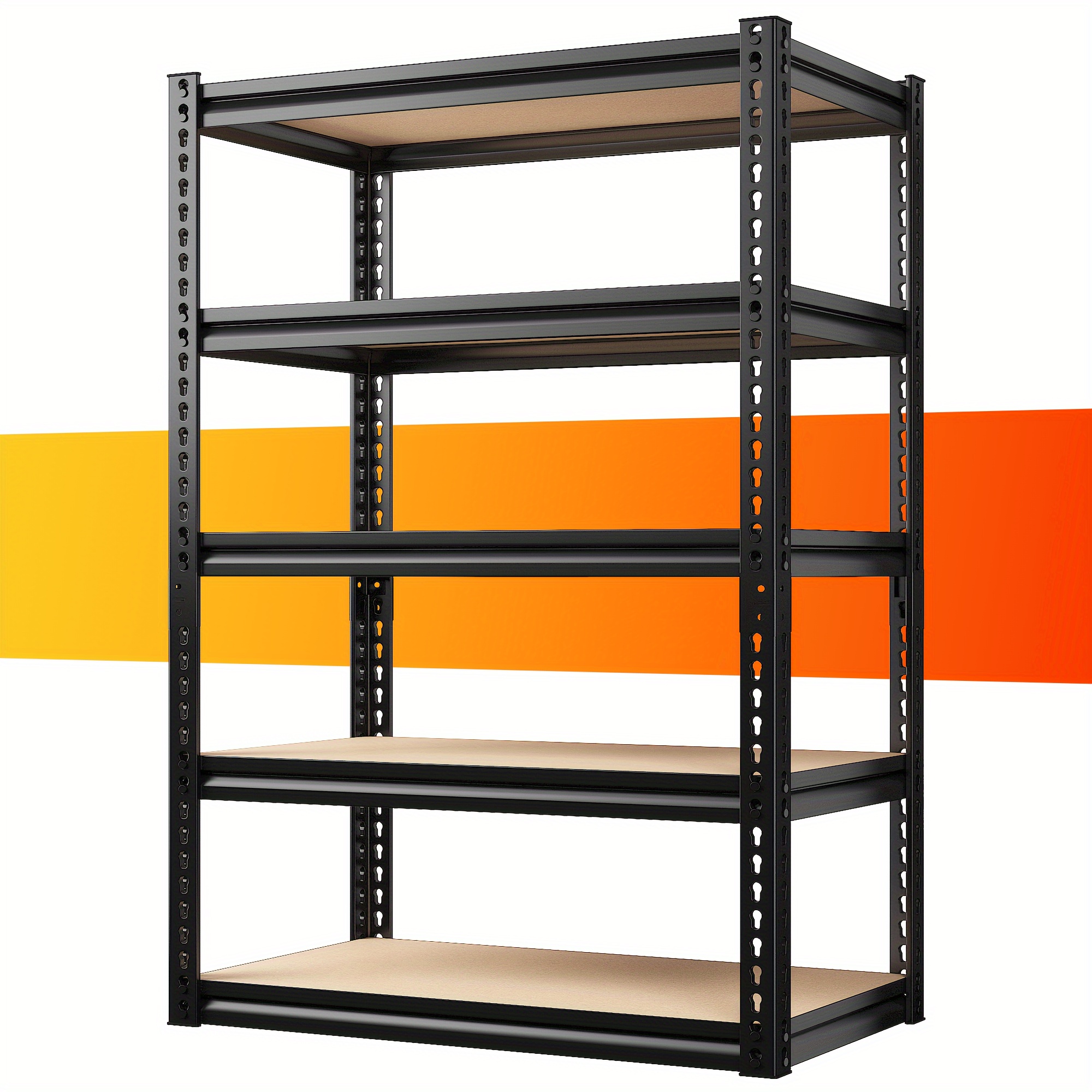 

Storage Shelves 5 Tier Garage Shelving Galvanized Steel Shelves Garage Storage Shelving 1550lbs Adjustable Heavy Duty Shelving Garage Shelves Utility Rack Shelf For Pantry ,, 28.1" W X 12.1" D X 60" H