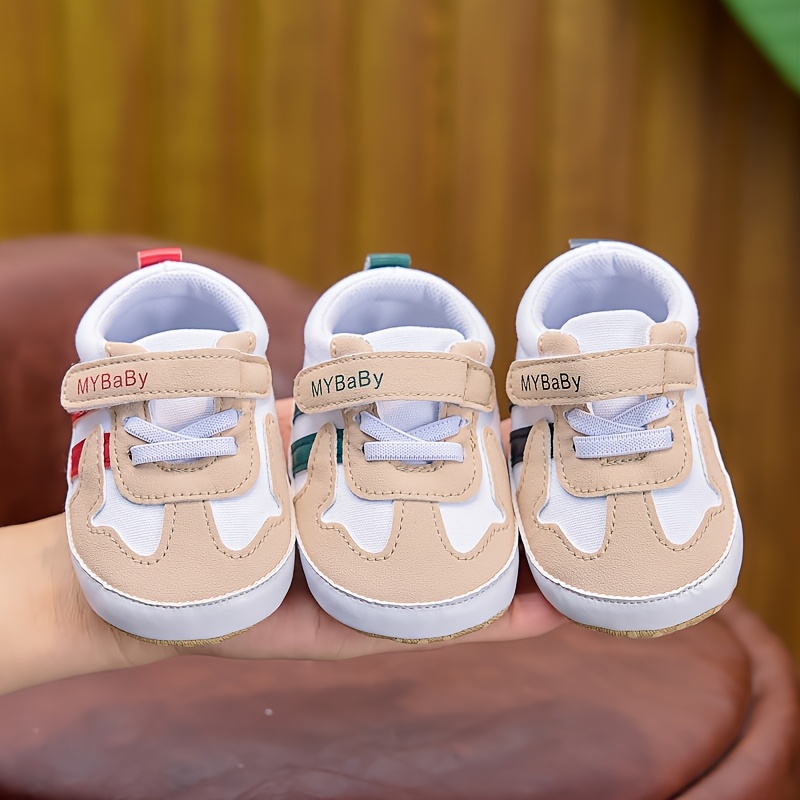 Baby Boy and Girl Casual Sports Shoes | Comfortable and Soft, Suitable for 0-1 Year, Fastener, Fabric Upper and Sole, Perfect for Daily Wear