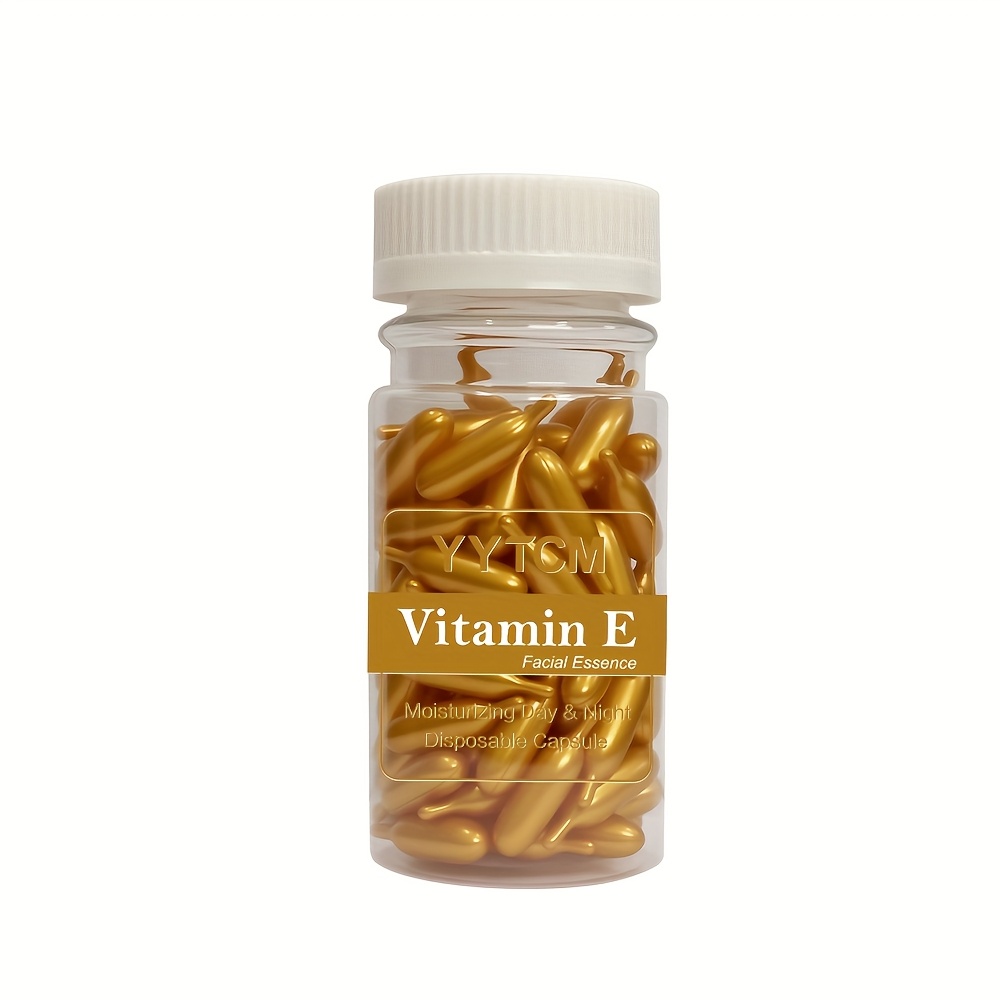Vitamin E Capsule , Single-use Capsules, Moisturizing Facial Skin 90 Capsules/bottle - 1 Bottle