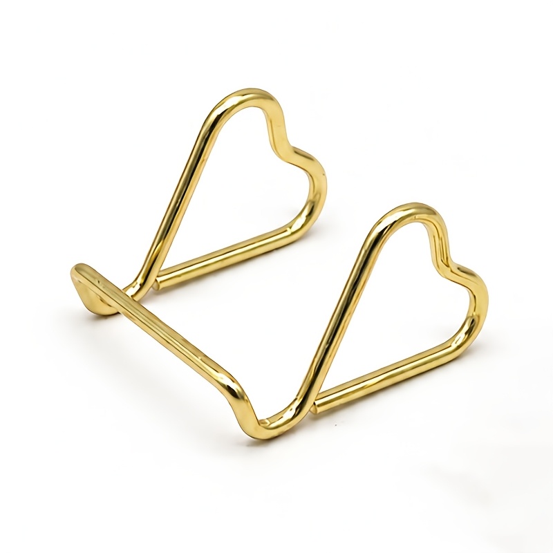 Image of 1pc -shaped Business Card Holder Metal Material Exhibition Card Display Rack Iron Phone Stand Office Stationery