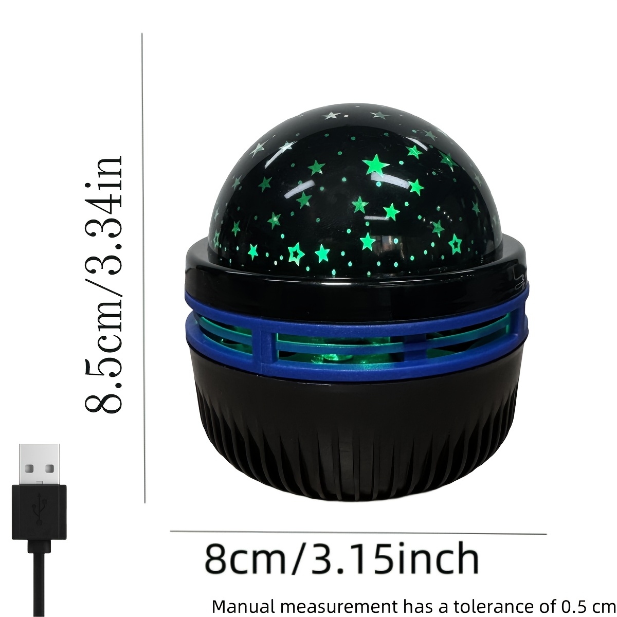 TEMU 10 Colors Shifting Starry Sky Projector, Suitable For Bedroom Gaming Room, Home Theater, Ceiling Decoration Galaxy Projection Light Night Light
