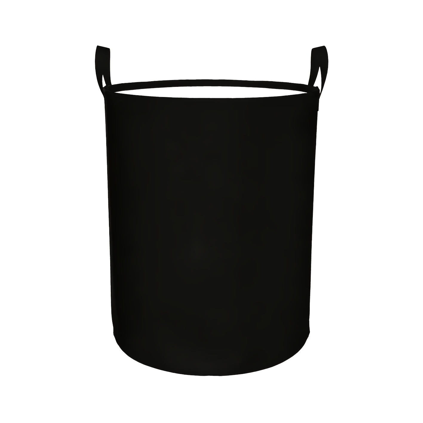 TEMU 1pc Solid Black Blank Plain Laundry Hamper, No Print Simple Foldable Storage Basket, Laundry Baskets