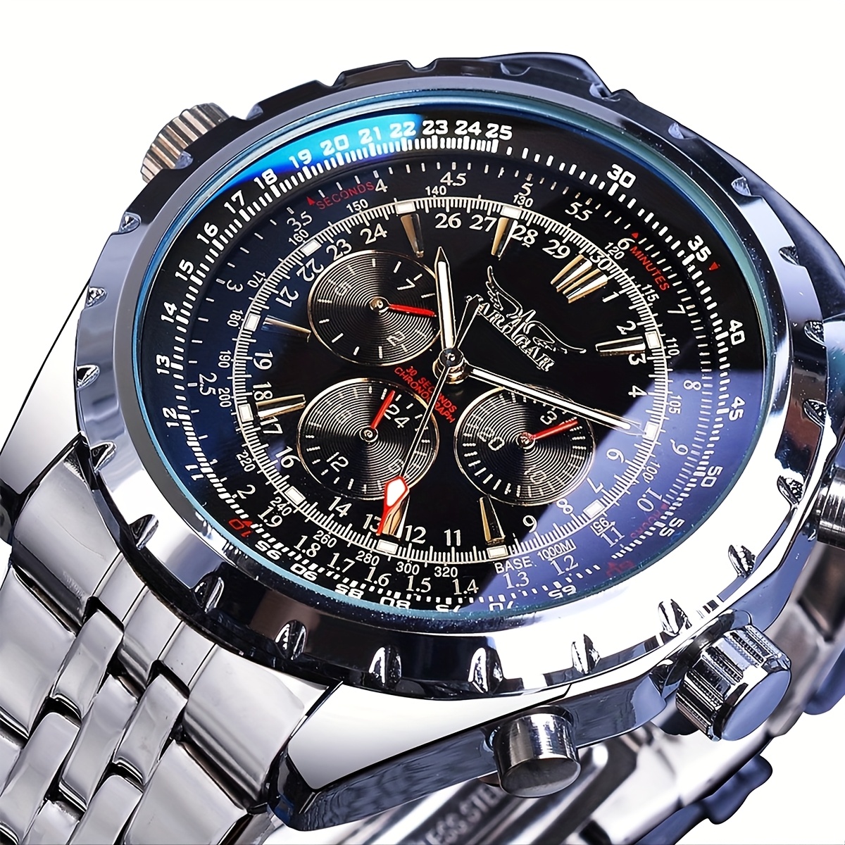 Men's Luxury Automatic Tourbillon Watch, Mechanical Movement