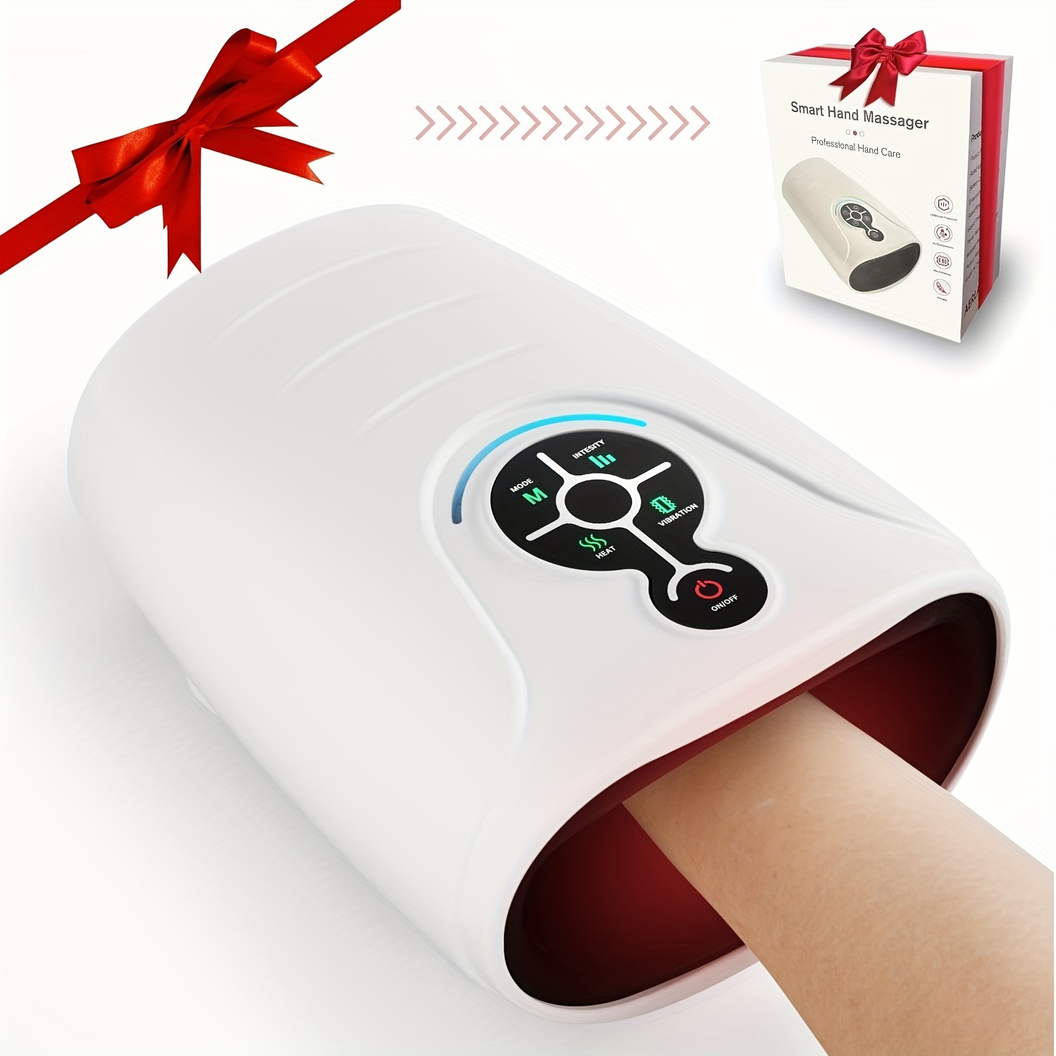 

Hand Massager With Heating And Features, Cordless Electric Finger Massager, Perfect Gift For Women, Men, Moms, And Dads, Ideal For Christmas.