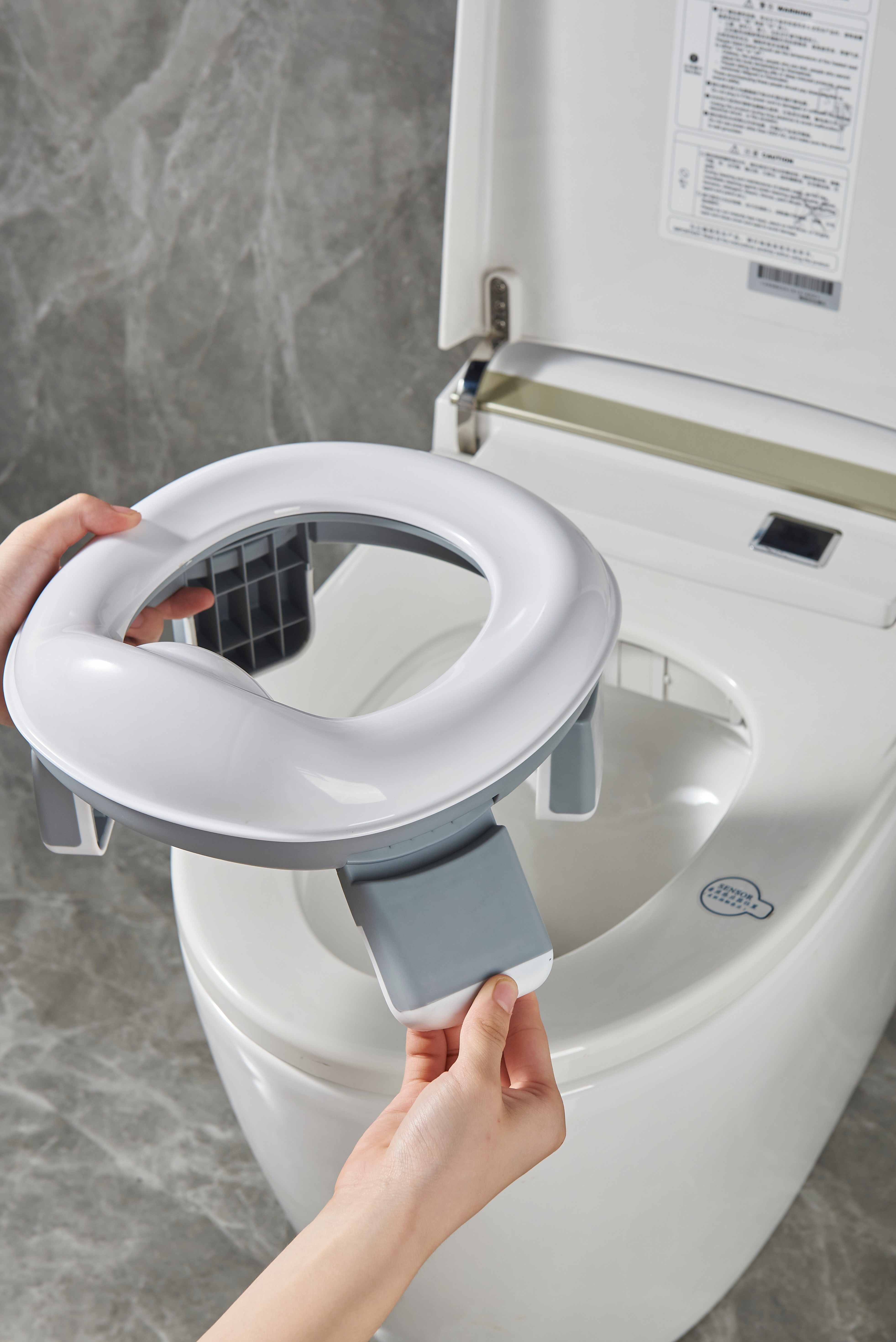 portable   potty foldable leak proof travel toilet for   and   ideal for car emergencies details 2