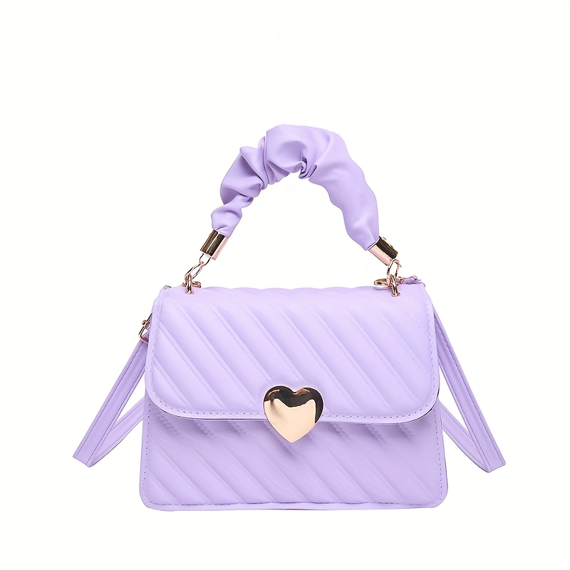 2025 Spring/summer Fashion Must-have Versatile Women's Bag With Embossed Heart-shaped Decorations, Hardware, Shoulder Crossbody, Small Handbag, And Jelly Colors In Multiple Shades