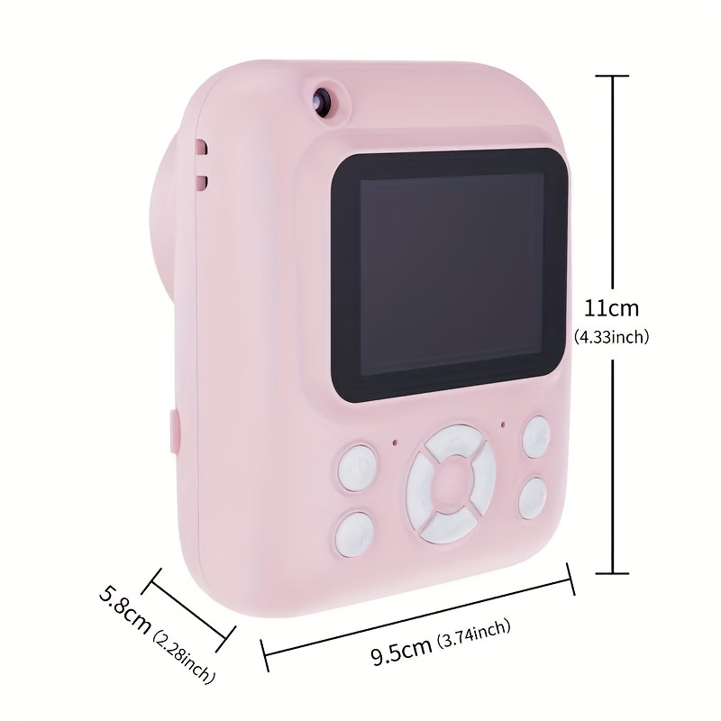 Appareil Photo Instantané Pour Enfant – 1080P, Carte 32 Go Incluse, Papier Thermique X2 Et Stickers – Cadeau Parfait Pour Filles Et Garçons De 3 à 12 Ans