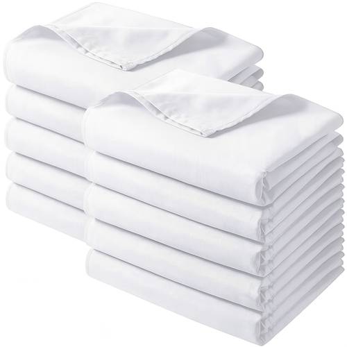 bulk set of 10 white flat sheets in king size to suitable for homes salons hotels massage spas guest accommodations and dormitories measuring 102 inches by 105 inches